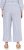 Ulla Popken Coastal Stripe Linen Blend Elastic Waist Culottes Blue - Naisten farkut ja housut isot koot - 