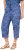 Ulla Popken Italy Print Elastic Waist Culottes Blue - Naisten farkut ja housut isot koot - 
