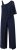 Ulla Popken Asymmetric Lace Panel Jumpsuit Navy - Naisten farkut ja housut isot koot - 