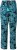 Ulla Popken Tropical Leaf Print Elastic Waist Pants Blue - Naisten farkut ja housut isot koot - 