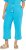 Ulla Popken Muslin Elastic Waist Culottes Blue - Naisten farkut ja housut isot koot - 