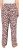 Ulla Popken Leopard Print Elastic Waist Pants White - Naisten farkut ja housut isot koot - 