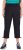 Ulla Popken Ultra Light Triple Function Cropped Softshell Pants Black - Naisten farkut ja housut isot koot - 