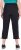 Ulla Popken Ultra Light Triple Function Cropped Softshell Pants Black - Naisten farkut ja housut isot koot - 