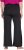 Ulla Popken Split Leg Uv Protective Pants Black - Naisten farkut ja housut isot koot - 