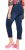 Ulla Popken Cropped Denim Look Stretch Fit Leggings Denim Blue - Farkut & Housut Isoissa Koissa – Plus Size - 