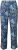 Ulla Popken Patchwork Paisley Elastic Waist Pants Blue - Naisten farkut ja housut isot koot - 