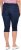 Ulla Popken Denim Elastic Waist Capres Blue - Naisten farkut ja housut isot koot - 