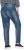 Ulla Popken Decorative Seam Stretch Fit Boyfriend Jeans Blue - Naisten farkut ja housut isot koot - 