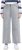 Ulla Popken Embroidered Wide Leg Fringed Hem Jeans Grey - Naisten farkut ja housut isot koot - 