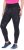 Ulla Popken Quick Drying Flower Print Leggings Black - Naisten farkut ja housut isot koot - 