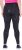 Ulla Popken Quick Drying Flower Print Leggings Black - Naisten farkut ja housut isot koot - 