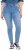 Ulla Popken Drawstring Jeggings Blue Denim - Naisten farkut ja housut isot koot - 