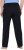 Ulla Popken Side Stripe Elastic Waist Joggers Black - Naisten farkut ja housut isot koot - 