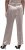 Ulla Popken Metallic Satin Elastic Waist Pants Orange - Naisten farkut ja housut isot koot - 