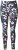 Ulla Popken Leopard Print Quick Drying Leggings Black - Naisten farkut ja housut isot koot - 