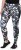 Ulla Popken Quick Drying Botanical Print Sport Leggings Black - Naisten farkut ja housut isot koot - 
