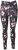 Ulla Popken Abstract Print Quick Dry Sports Leggings Black - Naisten farkut ja housut isot koot - 