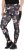 Ulla Popken Abstract Print Quick Dry Sports Leggings Black - Naisten farkut ja housut isot koot - 