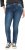 Ulla Popken Decorative Stitched Slim Leg Stretch Fit Jeans Blue Denim - Naisten farkut ja housut isot koot - 