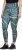 Ulla Popken Quick Drying Ripple Print Sport Leggings Black - Naisten farkut ja housut isot koot - 