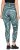 Ulla Popken Quick Drying Ripple Print Sport Leggings Black - Naisten farkut ja housut isot koot - 