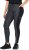 Ulla Popken Quick Drying Leopard Print Sport Leggings Black - Naisten farkut ja housut isot koot - 