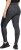 Ulla Popken Quick Drying Leopard Print Sport Leggings Black - Naisten farkut ja housut isot koot - 