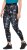 Ulla Popken Quick Drying Celestial Print Sport Leggings Black - Naisten farkut ja housut isot koot - 