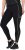 Ulla Popken Neon Seam Quick Drying Performance Leggings Black - Naisten farkut ja housut isot koot - 
