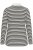 Kaffe Curve Miana Long Sleeve Polo Chalk with Black Stripe - Pikeepaidat - 