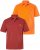 JP1880 Polo Shirts 2-pack Piqué Red Orange - Pikeepaidat - Miesten isot pikeepaidat