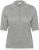 Kaffe Curve Lizzy Contrast Knitted Polo Grey Melange - Pikeepaidat - 