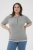 Kaffe Curve Lizzy Contrast Knitted Polo Grey Melange - Pikeepaidat - 