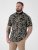 D555 Palmer Leaf Printed Jacquard Collar & Cuff Chest Pocket Polo Black - Pikeepaidat - Miesten isot pikeepaidat