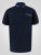 D555 Barret Interlock Jacquard Collar & Cuffs Polo Navy - Pikeepaidat - Miesten isot pikeepaidat