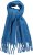 Ulla Popken Trendy Boucle Yarn Fringe Knit Scarf Teal Blue - Asusteet - 
