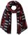 Ulla Popken Be Happy Statement Print Scarf Navy - Naisten asusteet isot koot - 