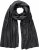 Ulla Popken Virgin Wool Cashmere Mix Scarf Black - Naisten asusteet isot koot - 