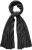 Ulla Popken Virgin Wool Cashmere Mix Scarf Black - Naisten asusteet isot koot - 