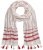 Ulla Popken Dot Print Tassel Accent Scarf Red - Asusteet - 