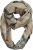 Ulla Popken Plaid Infinity Scarf Brown - Asusteet - 