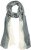 Ulla Popken Two Tone Scarf Grey - Asusteet - 