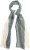 Ulla Popken Two Tone Scarf Grey - Asusteet - 
