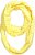 Ulla Popken Striped Infinity Scarf Lemon Yellow - Naisten asusteet isot koot - 