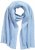 Ulla Popken Ribbed Knit Scarf Blue - Naisten asusteet isot koot - 