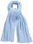 Ulla Popken Ribbed Knit Scarf Blue - Naisten asusteet isot koot - 