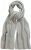 Ulla Popken Garter Stitch Knit Scarf Light Grey Melange - Naisten asusteet isot koot - 