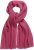 Ulla Popken Garter Stitch Knit Scarf Pink - Naisten asusteet isot koot - 
