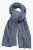 Ulla Popken Heather Knit Wool Blend Scarf Navy - Asusteet - 